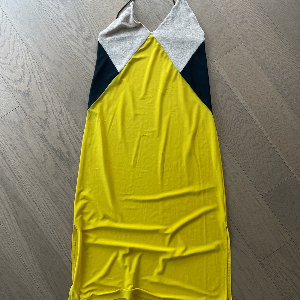 Yellow/black/nude